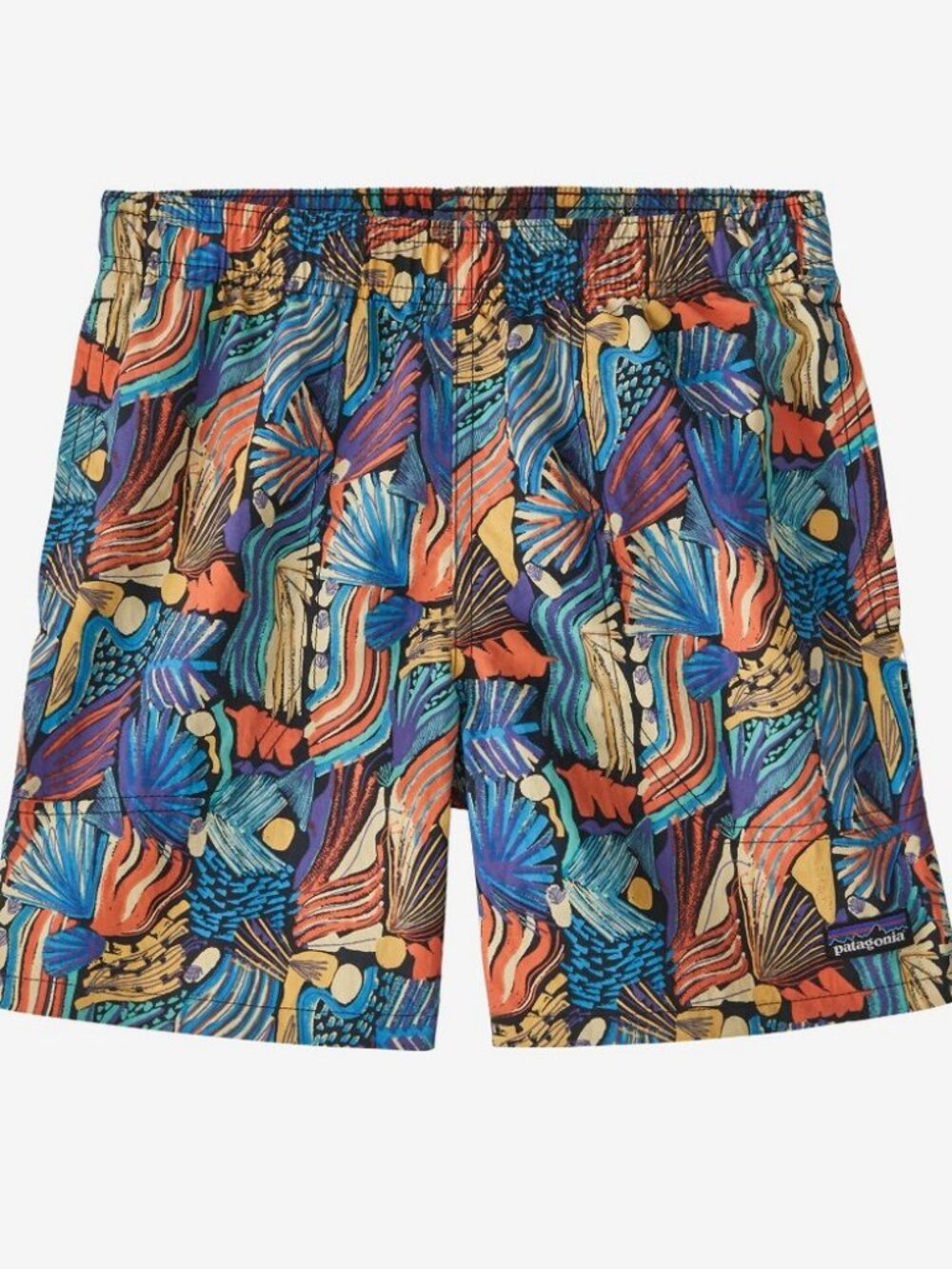 Patagonia Kid's Boy's Baggies Shorts 5" Lined Pitch Blue Size L (12) NWT
